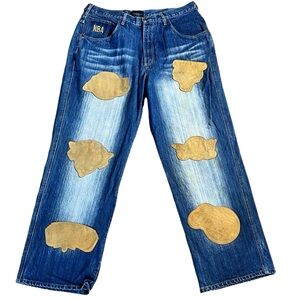 UNK NBA Teams Patch Denim‎ Jean